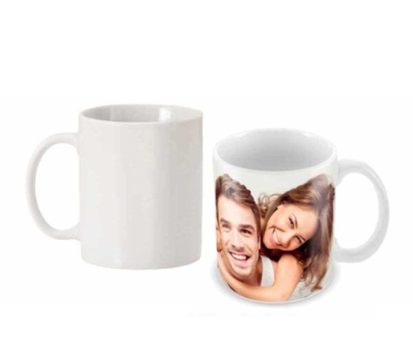 taza personalizada blanca