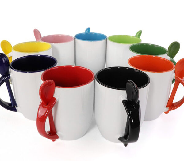 Tazas con cuchara personalizadas